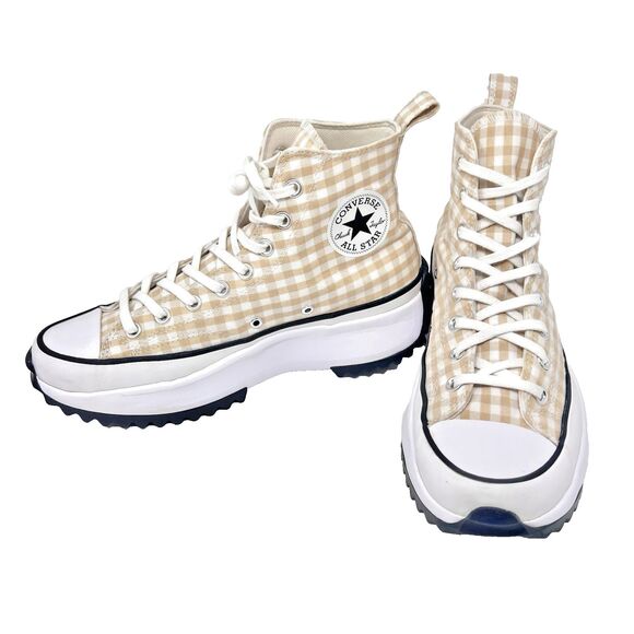 Converse Shoes - Converse Run Star Hike Shoes Sz 10.5 Gingham Chunky Platform High-Top Sneakers